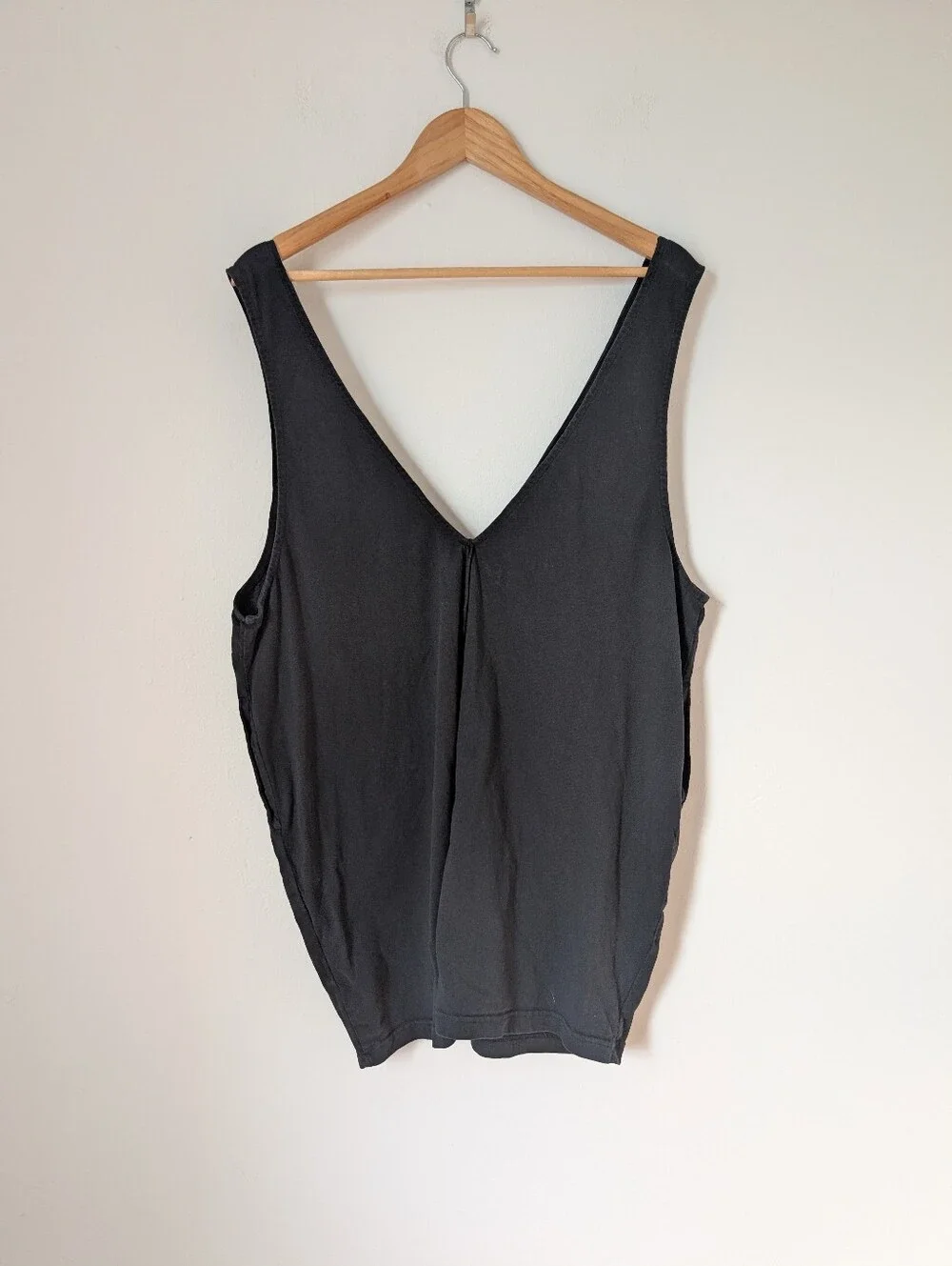 Free People Beach Black Cotton Plunge V-neck Shapeless Romper Playsuit Coverup